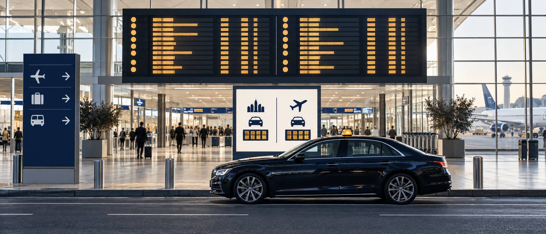 Illustration éditoriale du sujet : Forfait taxi Paris–CDG : le tarif officiel et ses limites