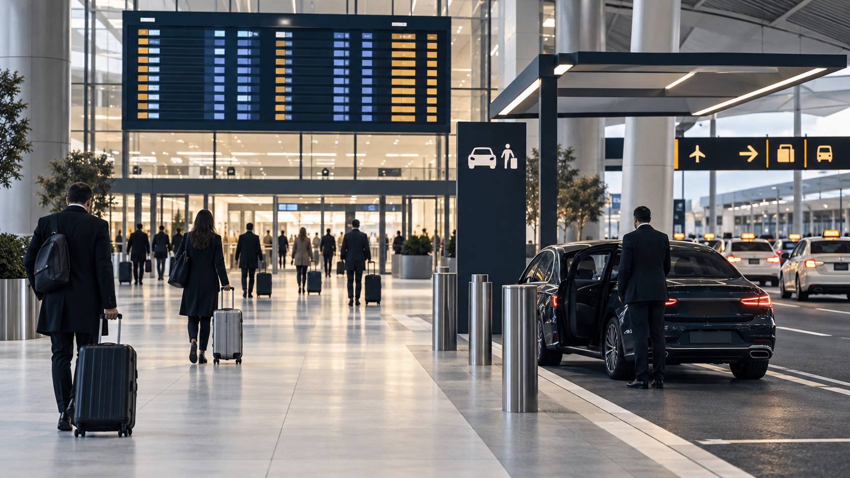 Illustration éditoriale du sujet : Prise en charge VTC à CDG T3 : ce qu'il faut savoir avant