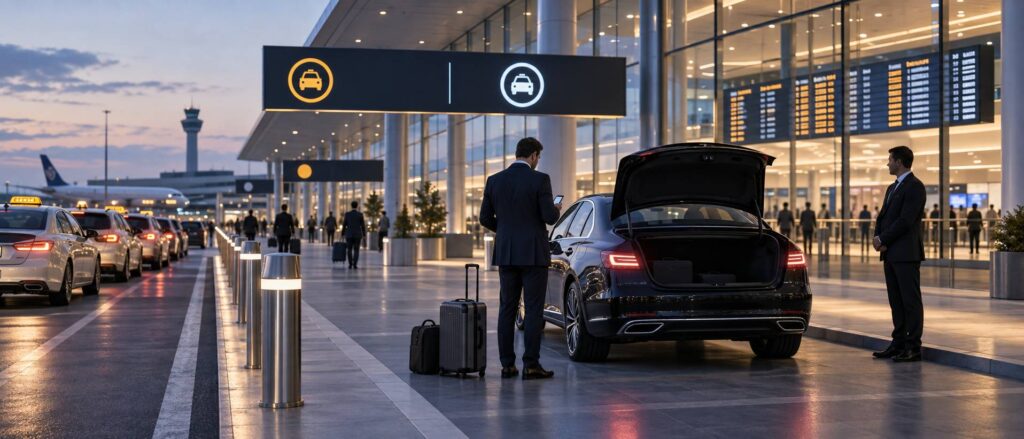 Illustration éditoriale du sujet : Prise en charge VTC à CDG T3 : ce qu'il faut savoir avant