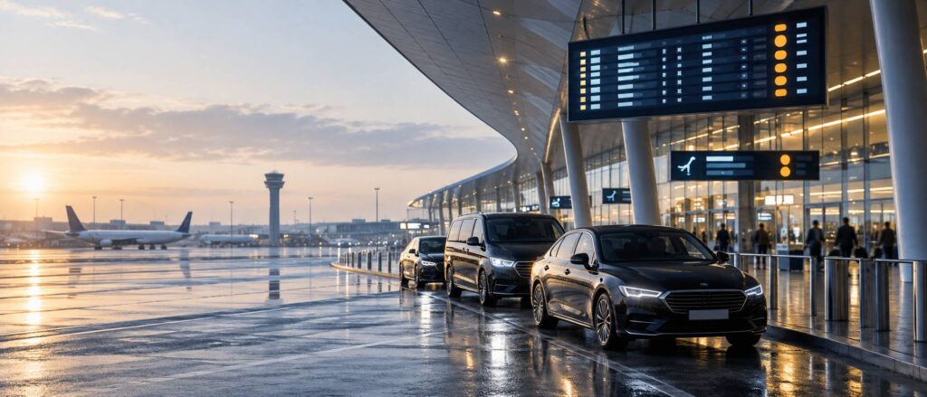 Illustration éditoriale du sujet : Prix d'un VTC Paris–CDG : relevé daté et comparatif