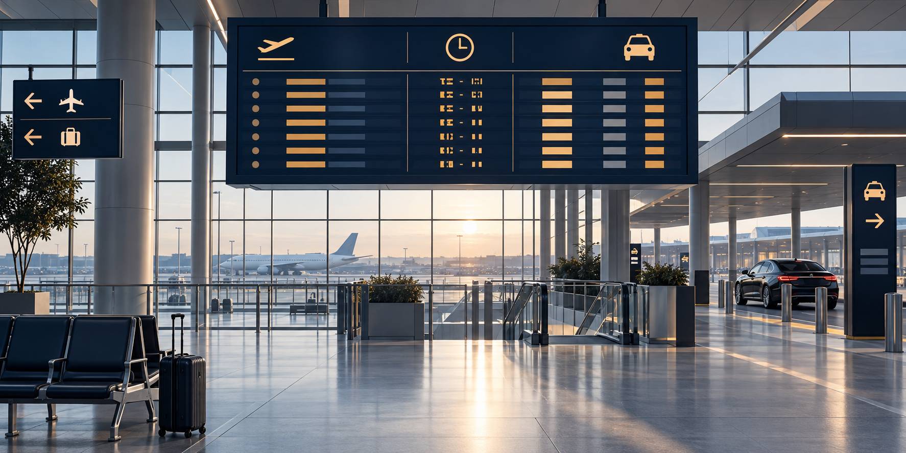 Illustration éditoriale du sujet : Prix d'un VTC Paris–CDG : relevé daté et comparatif