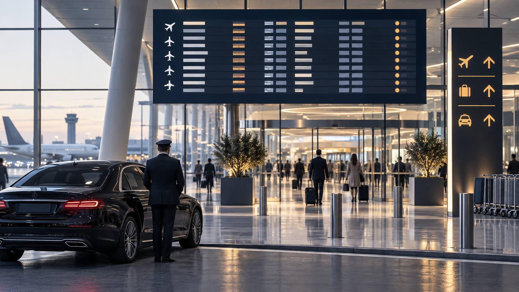 Illustration éditoriale du sujet : Une journée entière avec chauffeur à Paris : budget réel